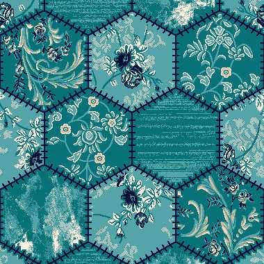 5484A Turkuaz Yeşil Mescit - Yurt Halısı