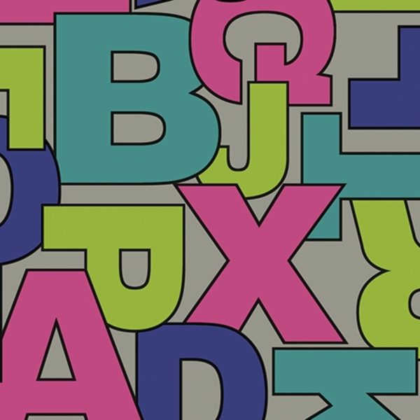 MyFloor Alphabet Alfabe Desenli Yoğun Trafik Pvc Yer Kaplaması