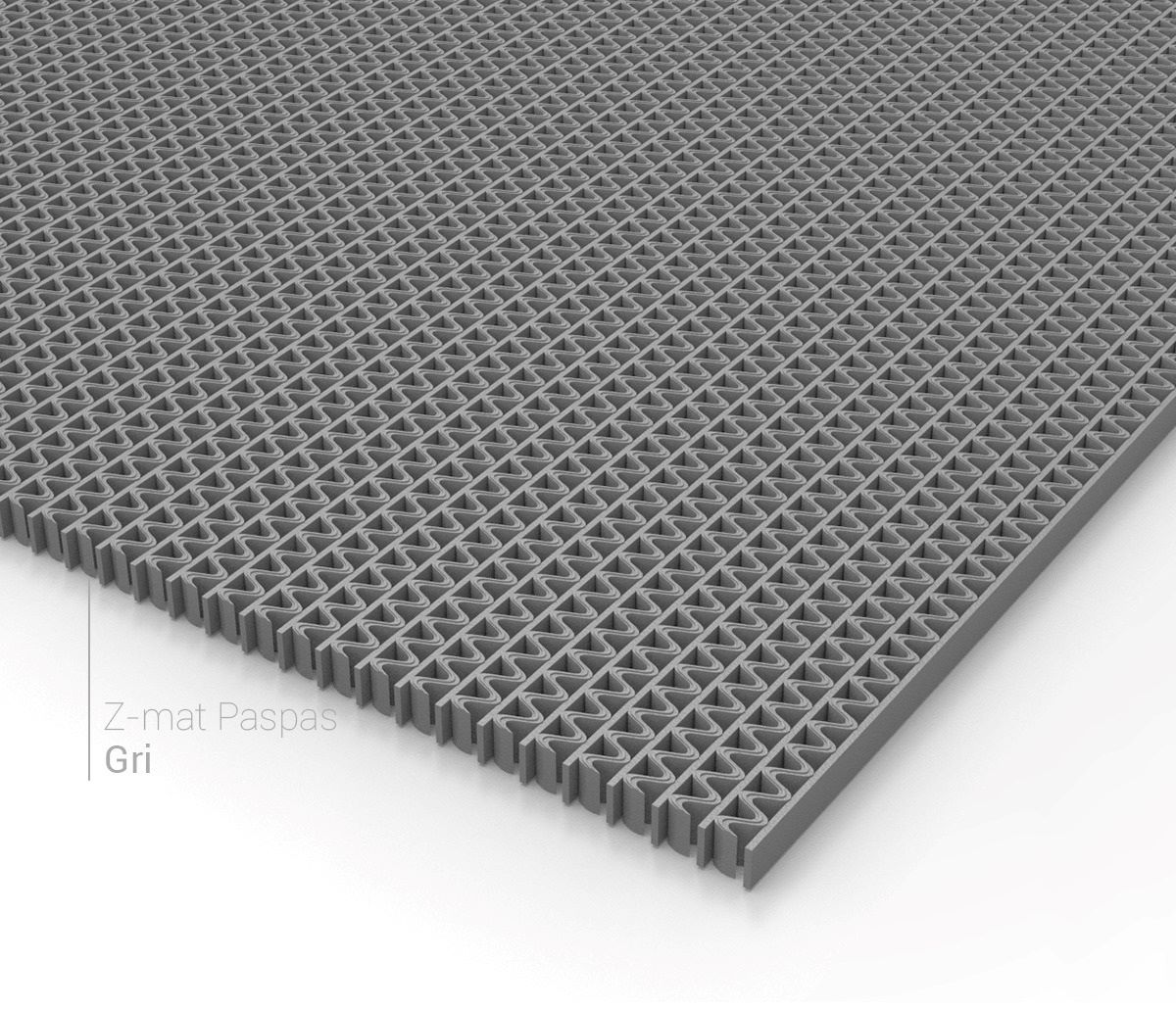 Gri Yıldız Desen Paspası