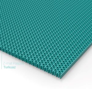 Turkuaz Yıldız Desen Paspası